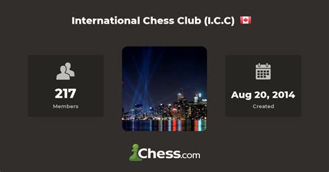 International Chess Club (I.C.C) - Chess Club - Chess.com