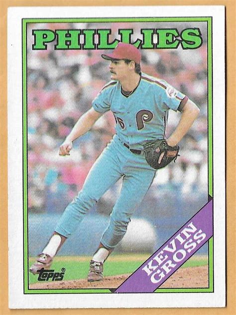 KEVIN GROSS PHILADELPHIA PHILLIES 20 TOPPS NM MT 1988 EBay