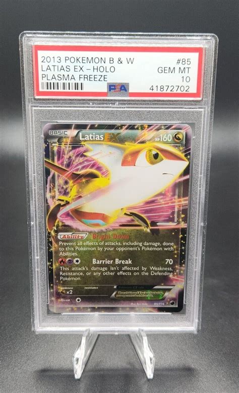 PSA 10 GEM MINT Latias EX 85 116 HOLO RARE Black White Plasma Freeze