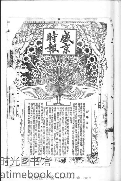 《盛京时报》1915年影印版合集 电子版 时光图书馆