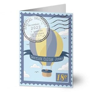 Personalized Baby Boy Card - Special Delivery