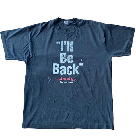 Vintage Vintage Terminator 1993 Ill Be Back Movie T Shirt Grailed