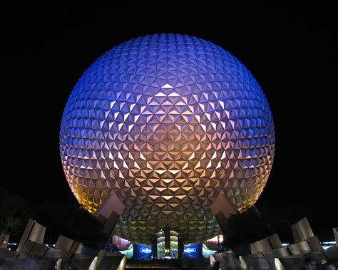 Spaceship Earth Epcot At Night Hd Wallpaper Pxfuel