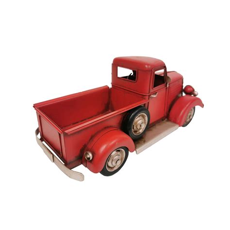 Red Vintage Pickup Truck Metal Model | Boxman