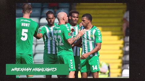 HIGHLIGHTS Yeovil Town 1 1 Wrexham AFC YouTube