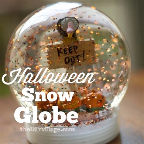 Halloween Snow Globe { How to make a snow globe } - the DIY village