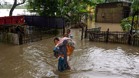 1 Dead Nearly 5 Lakh People Affected As Assam Flood Situation Remains