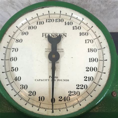 Vintage Weighing Scale Hanson Scale Co Made In USA Chicago Working