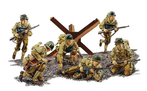 Рисунок Us 29th Infantry Division Omaha Beach D Day 1944 на рабочий