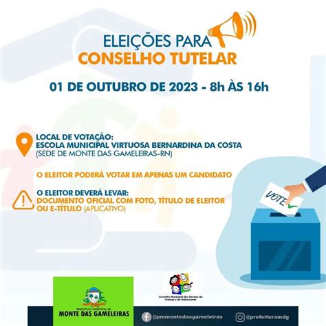 Prefeitura Municipal De Monte Das Gameleiras EleiÇÕes Municipais Para