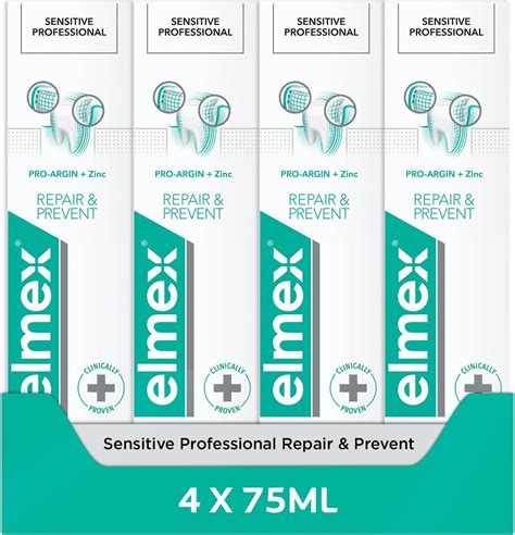 Elmex Sensitive Professional Tandpasta Repair Prevent 4 X 75 Ml