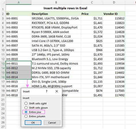 How To Insert Multiple Rows In Excel With Shortcut And Other Ways