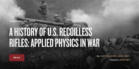 A History Of U S Recoilless Rifles Applied Physics In War The Armory Life Forum