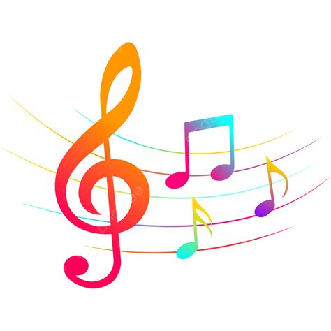 Ecosia De Colores Notas Musicales De Colores Png Clip Art Library