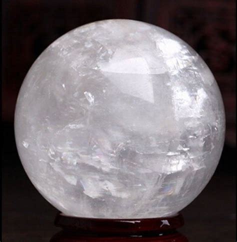 40mm 200mm Natural Clear White Quartz Sphere Rock Crystal Etsy