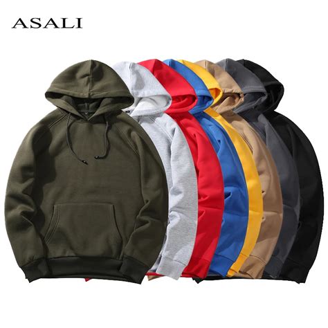 Autumn Winter Hoodies Mens Clothing Skateboard Hip Hop Hooded Sweatshirt Men Streetwear Solid