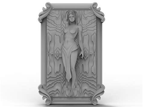 3D File 3D Model STL File For CNC Router Laser 3D Printer Naked Woman