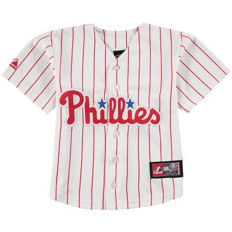 Majestic Philadelphia Phillies Toddler White Official Cool Base Jersey