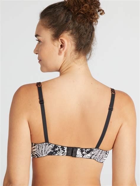 Soutien Gorge Padd Avec Imprim Envie De Lingerie Noir Blanc