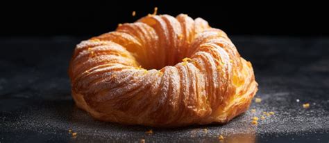 Close Up Of A Delicious Croissant A Classic French Baked Good Stock