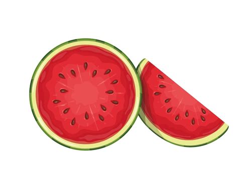 Half Watermelon Clipart