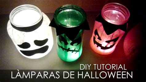 Manualidades con reciclaje - Lámparas de Halloween - Tutorial DIY - YouTube