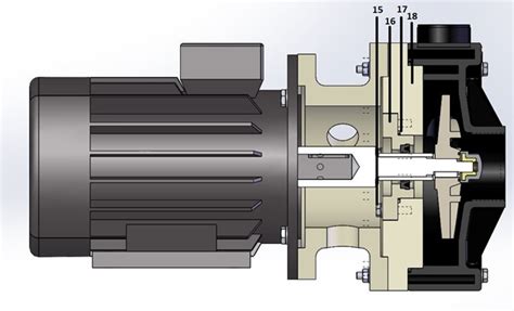 Démontage dune pompe centrifuge MB JOINT A LEVRE Debem