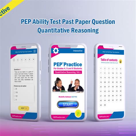 PEP Ability Test Past Paper Type Questions Quantitative Reasoning