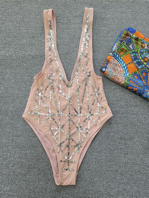 High Quality Sequin One Piece Swimwear Wrap Swimsuit China New Design Bikini And Swimwear