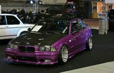 Bmw E36 M3 Purple Deep Dish Forced Perspective Birthday Post Instagram