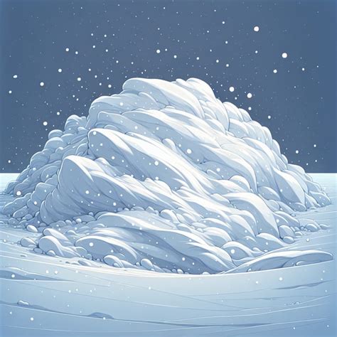 Snowdrift Landscape Winter Wonderland Beauty AI Art Generator