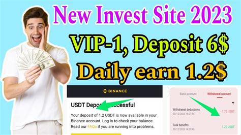 New Invest Site Vip Deposit Daily Earn