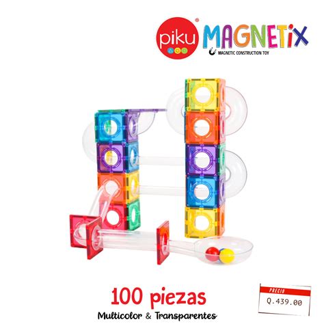 Piku MagnÉtix 100 Piezas De Tubitos Piku Kids