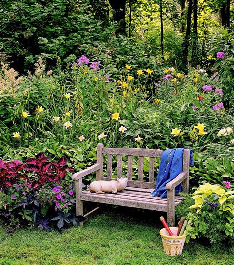 This Partial Shade Garden Plan Creates A Colorful Spot To Relax