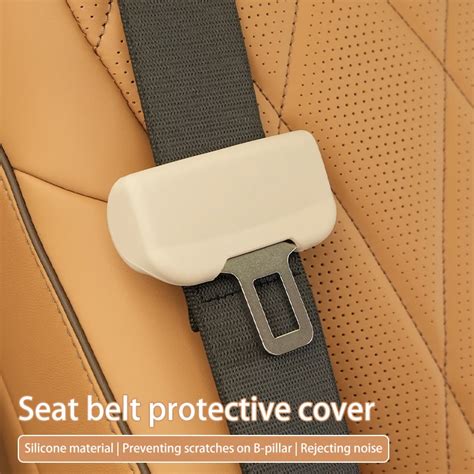 Car Seatbelt Buckle Cover Silicone Anti Scratch Protector Safety Belt Buckle Guard Car