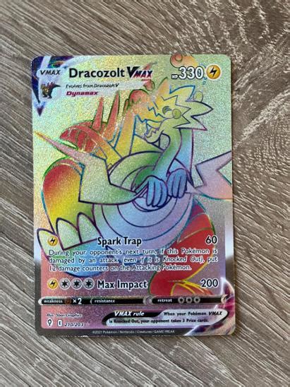 Dracozolt Vmax Evolving Skies 210 203 Pokemon Karta Aukro