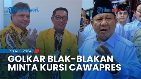 Tak Mau Rugi Golkar Blak Blakan Minta Jatah Kursi Cawapres Ke Prabowo