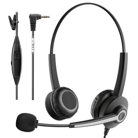 Wantek Wired Phone Headset with Noise-Cancelling Microphone, Compatible ...