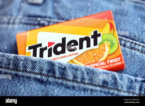 Kyiv Ukraine November 27 2023 Trident Chewing Gum Pack Trident Is