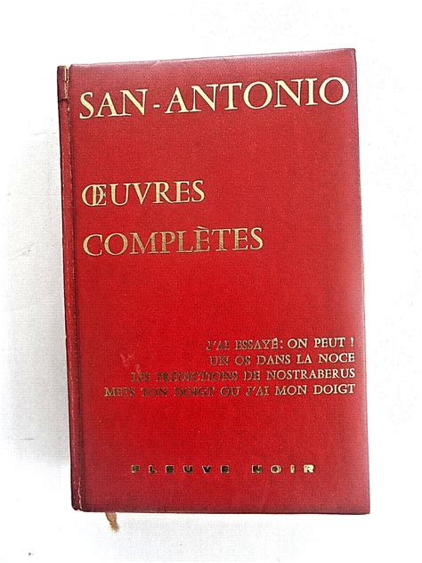 San Antonio Oeuvres Completes Xvii Red Leather Cover Edition