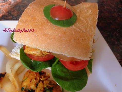 The Sizzling Pan Spicy Chicken Tikka Sandwiches