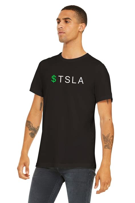 Tesla Stock Ticker Symbol Tsla T Shirt Etsy