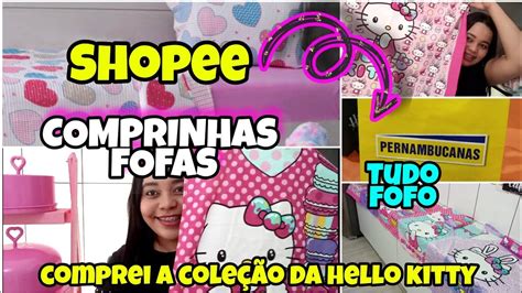 COMPRINHAS FOFAS NA SHOPEE E NA PERNAMBUCANAS PRO LAR Comprei a coleção