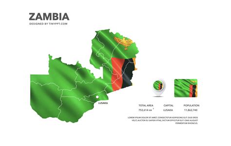 Zambia Map Slide Powerpoint