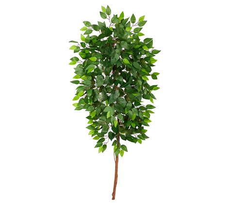 Nearly Natural 5 Ft Artificial Ficus Tree No Pot QVC