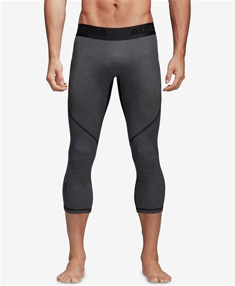 Adidas Mens Alphaskin Climacool® Cropped Compression Leggings Macys