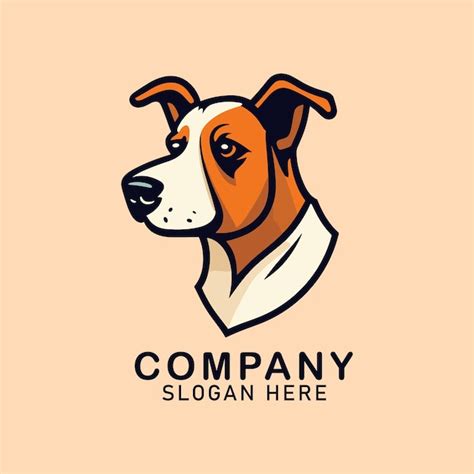 Plantilla De Logotipo De Perro Lindo Vector Libre Vector Premium