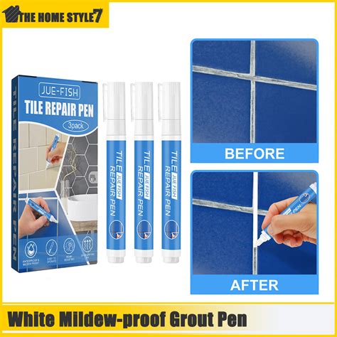 Hot Pcs Tile Grout Paint Pen Mildew Proof Grout Pen White Tile