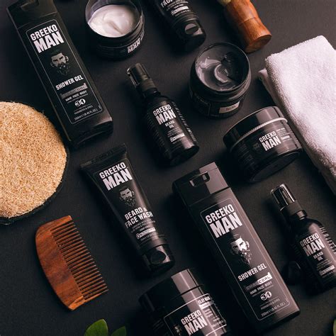 Greeko Man Charcoal Shower Gel And Clay Mask For Glowing And Flawless