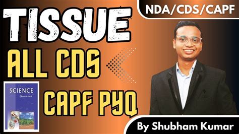 CDS CAPF PYQS TISSUES PYQS BEST CLASS FOR CDS CAPF BY SHUBHAM